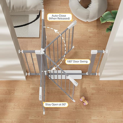 Cumbor 29.7"-40.6" Baby Gate for Stairs, Mom's Choice Awards Winner-Dog Gates - Image 4
