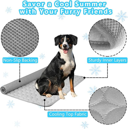 Dog Cooling Mat for Dogs, Pet Cooling Pad Bed for Dog Easy Washable for All - Image 2