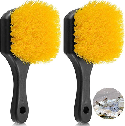 2 Pcs Bird Bath Cleaning Brush Hard Bristle Stiff Bristle Brush by CroBlissful