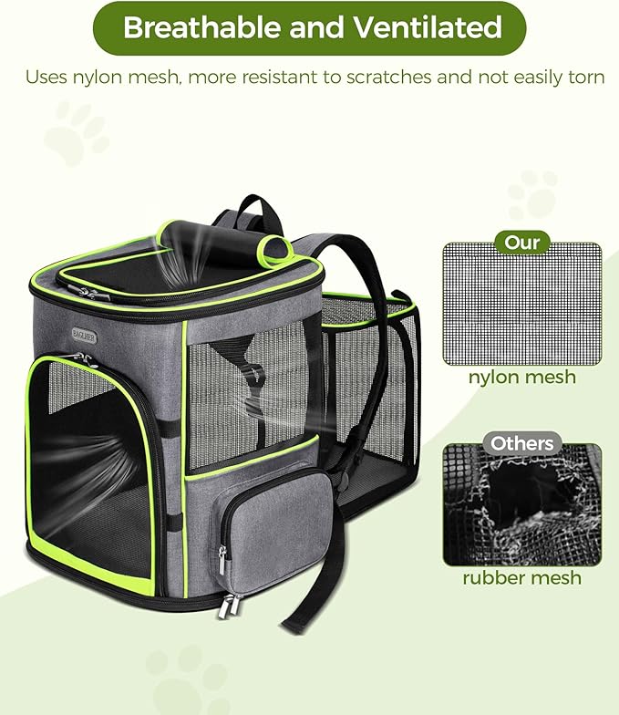 BAGLHER Expandable Cat Carrier Backpacks, Retractable Pet Carrier Backpack - Image 6