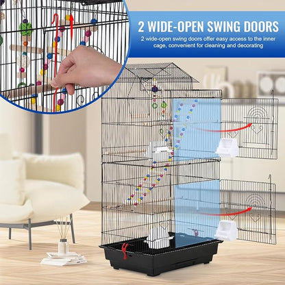 FDW 39 Inch Bird Cage Parakeet Cage - Image 2