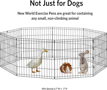 MidWest Homes for Pets Folding Metal Dog Exercise Pen, Indoor/Outdoor Playpen - Image 6