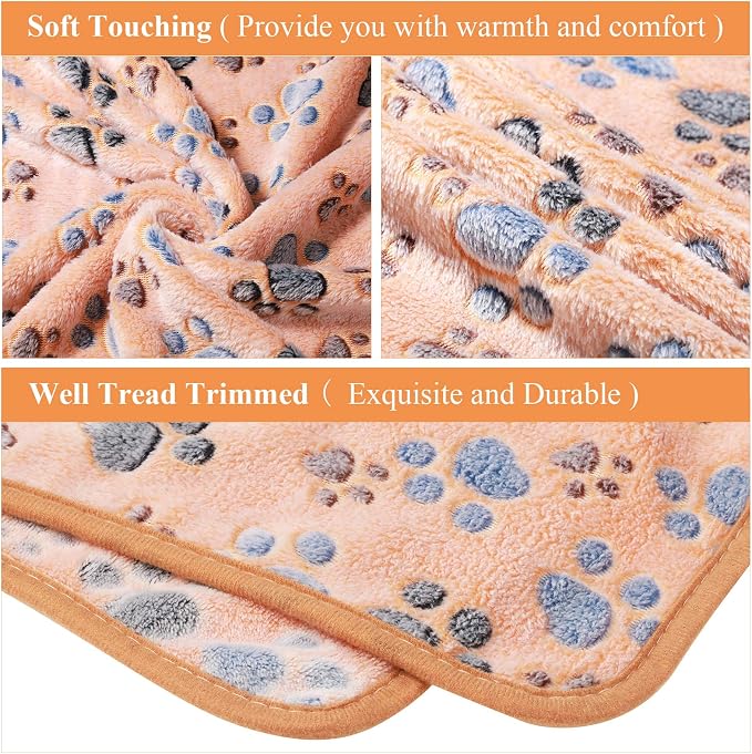 Tatuo 4 Pcs Dog Blanket for Pet Cat Blankets Indoor Puppy Teething Stuff Toys - Image 3