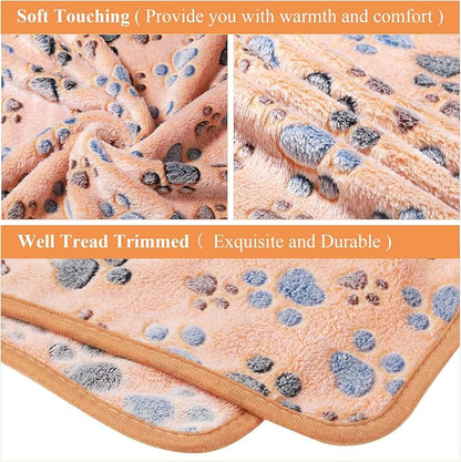 Tatuo 4 Pcs Dog Blanket for Pet Cat Blankets Indoor Puppy Teething Stuff Toys - Image 3