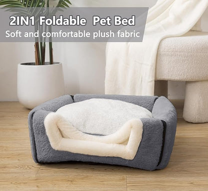 Cat Bed for Indoor Cats，Foldable cat cave，Anti-Slip & Water-Resistant - Image 3