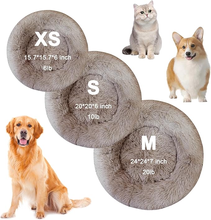 Nisrada Dog Bed for Small Medium Large Dogs, 24 inch Calming Dogs Bed, - Image 5