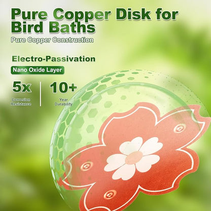 Bird Bath Purification Disk, 99.99% Pure Copper Disc - Image 5