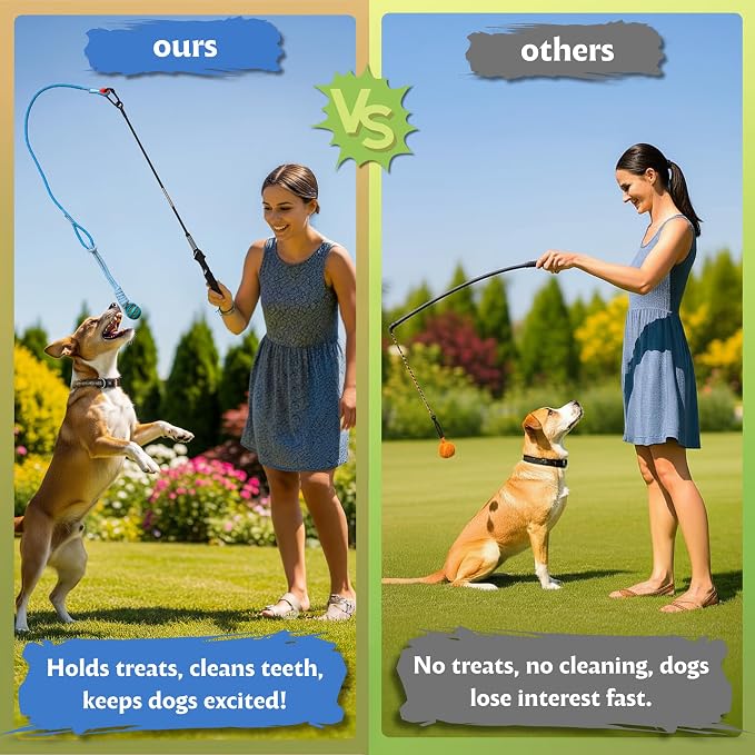 Flirt Pole for Dogs, Tether Tug Outdoor Dog Toy, Interactive Toys for Large - Image 5