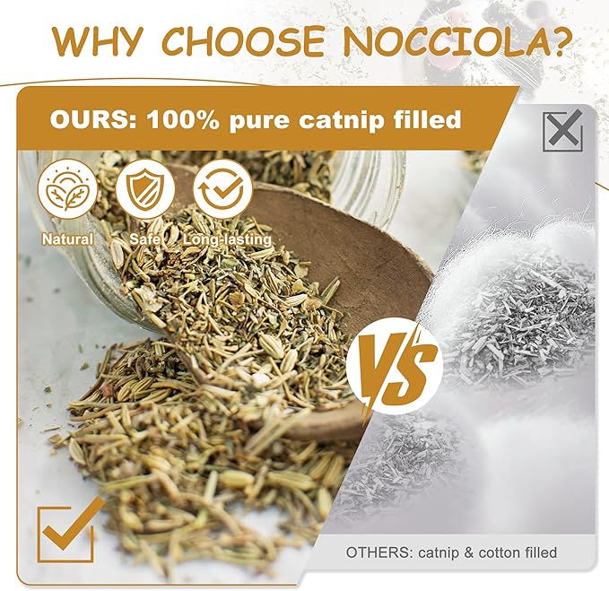 Nocciola 3 Pack Catnip Toys for Cats, Funny Cat Toys Filled - Image 2