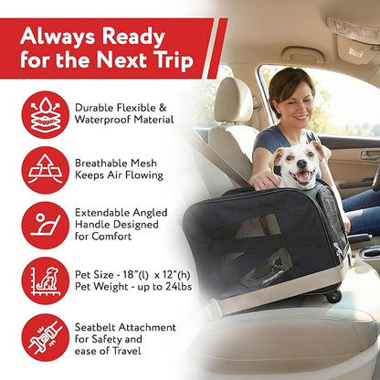 dbest products Rolling Pet Carrier - Image 5