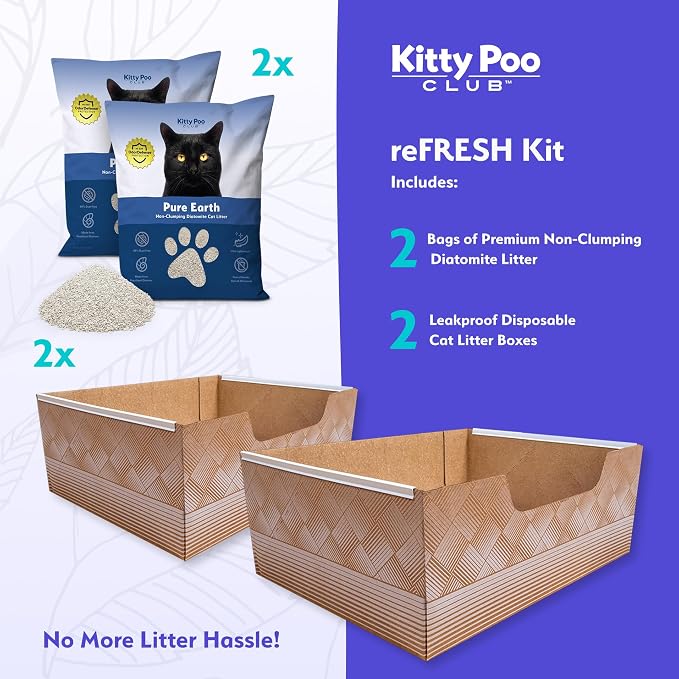 Kitty Poo Club Leakproof Disposable 2-Pack Cat Litter Box - Image 3