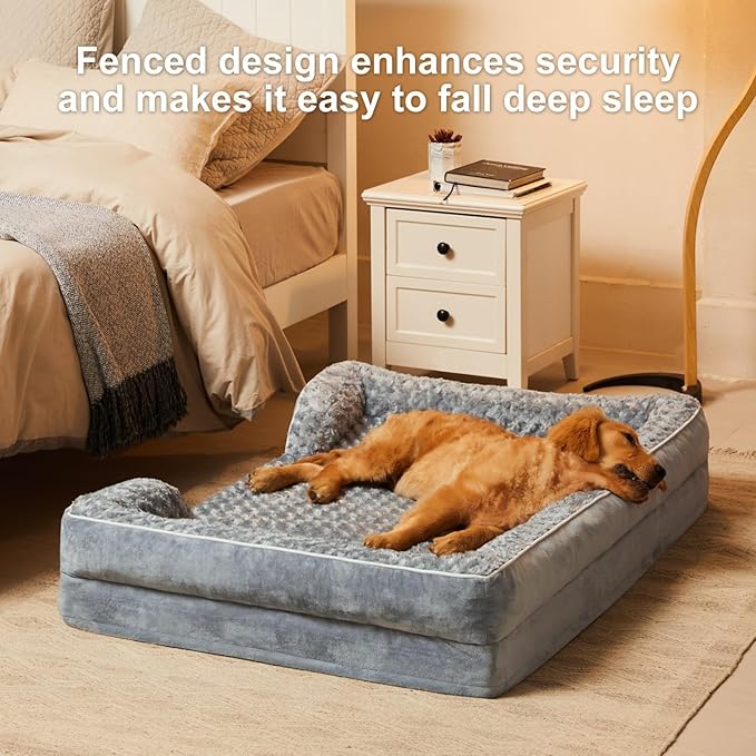 WNPETHOME Dog Beds for Large Sized Dogs, Washable Orthopedic Dog Couch Sofa Bed - Image 4