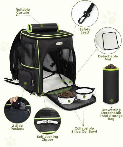 BAGLHER Expandable Cat Carrier Backpacks, Retractable Pet Carrier Backpack - Image 5