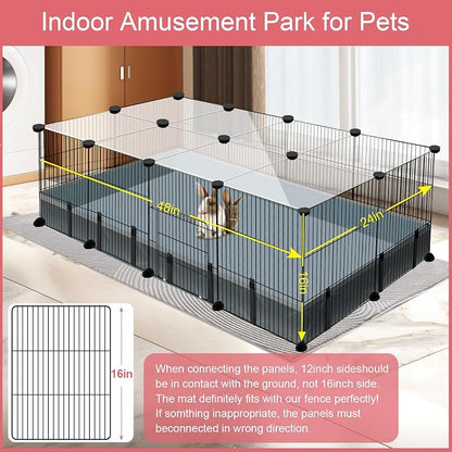 20 Panels Small Animal Playpen, C&C Cage - Image 5
