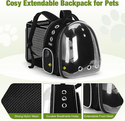 Lekereise Cat Backpack Carrier, Expandable Large Space Cat Bubble Backpack - Image 3