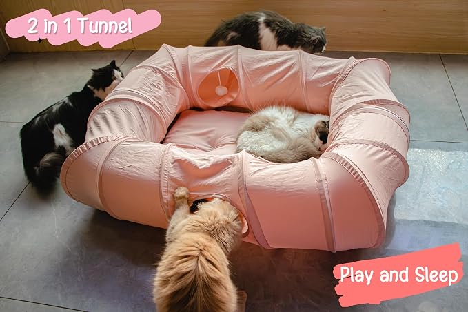 XxingSheep 4 Ways Shuttled XL Cat Tunnel Bed - Image 2