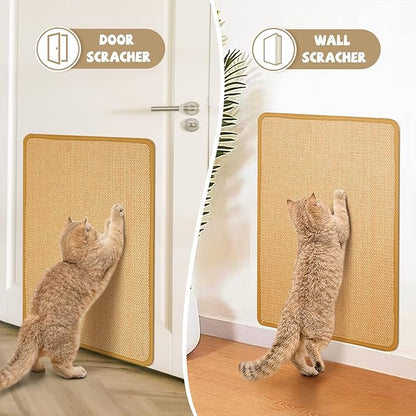 Carpet Cat Scratching Mat Sisal, 2 Packs Sisal Fabric Large 23.6" x 15.7" - Image 6