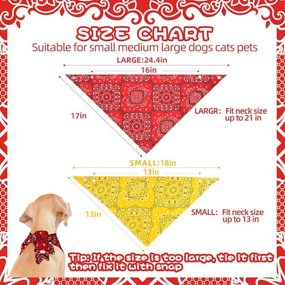 PAWCHIE Dog Bandanas Small Reversible Styles Pet Triangle Scarf Bibs - Image 6