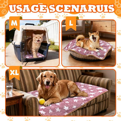 3 Pcs Dog Blanket Super Soft Pet Puppy Blankets Calming Dog Blankets - Image 5