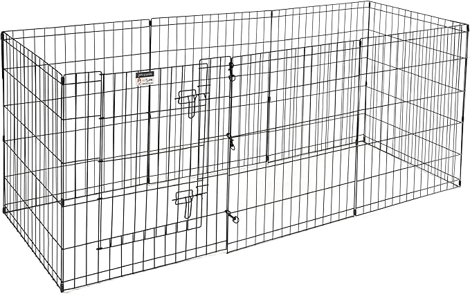 Dog Playpen - Foldable Metal Exercise Puppy Play Pen - Indoor/Outdoor Pen with - Image 7