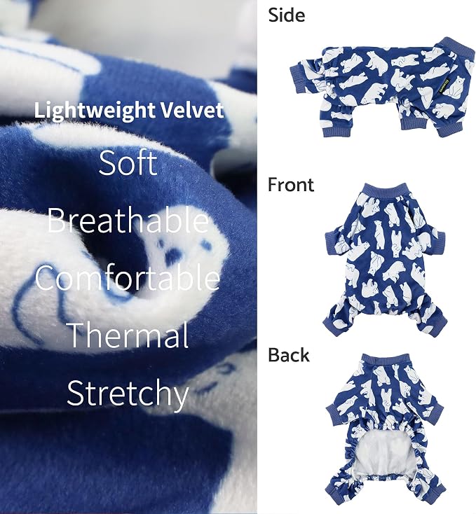 Fitwarm Polar Bear Dog Pajamas, Dog Clothes - Image 5