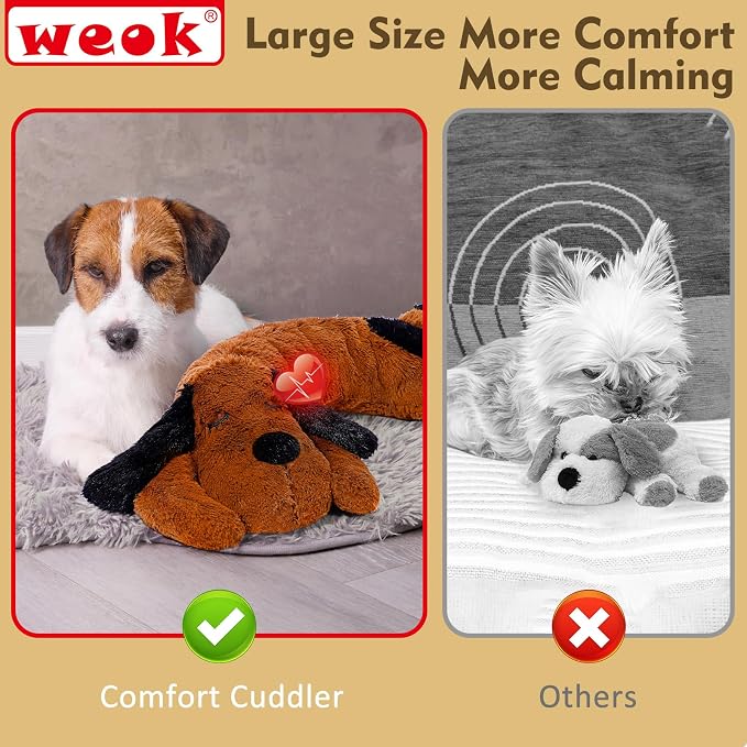 Puppy Heartbeat Toy for Separation Anxiety Relief, Heartbeat Stuffed Animal - Image 4
