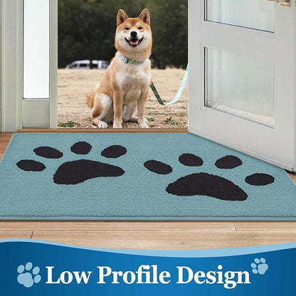 Buganda Dog Door Mat for Muddy Paws, Absorbent Dirt Trapper Washable Indoor - Image 6