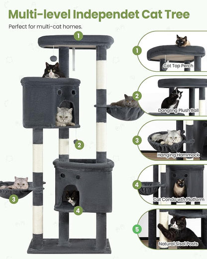 Extra Large Cat Tree, 84 Inch XXL Giant Cat Tower - Image 6