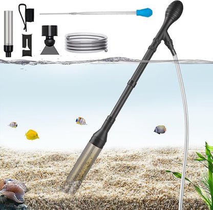 Carefree Fish Aquarium Gravel Cleaner 6Ft Hose Fish Tank Water Changer Gravel by CarefreeFish