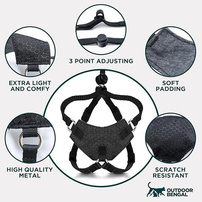 Houdini™ Escape Proof Cat Harness and Leash Set by OutdoorBengal – Red - Image 8