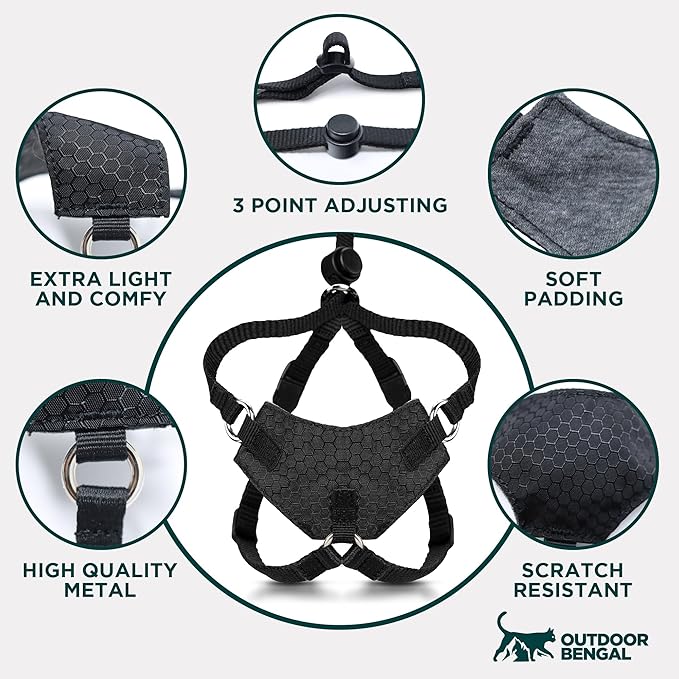 Houdini™ Escape Proof Cat Harness and Leash Set by OutdoorBengal – Orange - Image 8