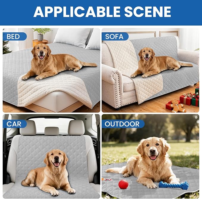 Waterproof Dog Blanket, Non-Slip Soft Pet Bed Cover, Couch Cover - Image 5
