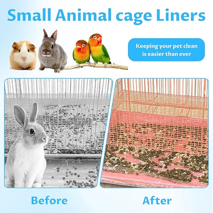 Disposable Small Animal Cage Liners, Plastic Liners Can Cover 37x19, 34x22 - Image 6
