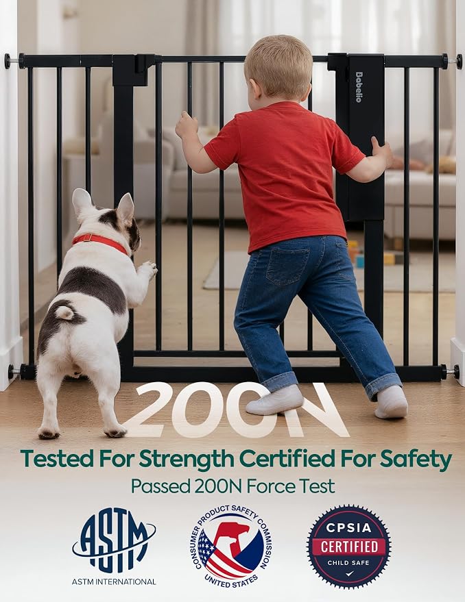 Babelio Smart Baby Gate with Auto-Unlock/Close, Pressure Mounted No Drill - Image 6