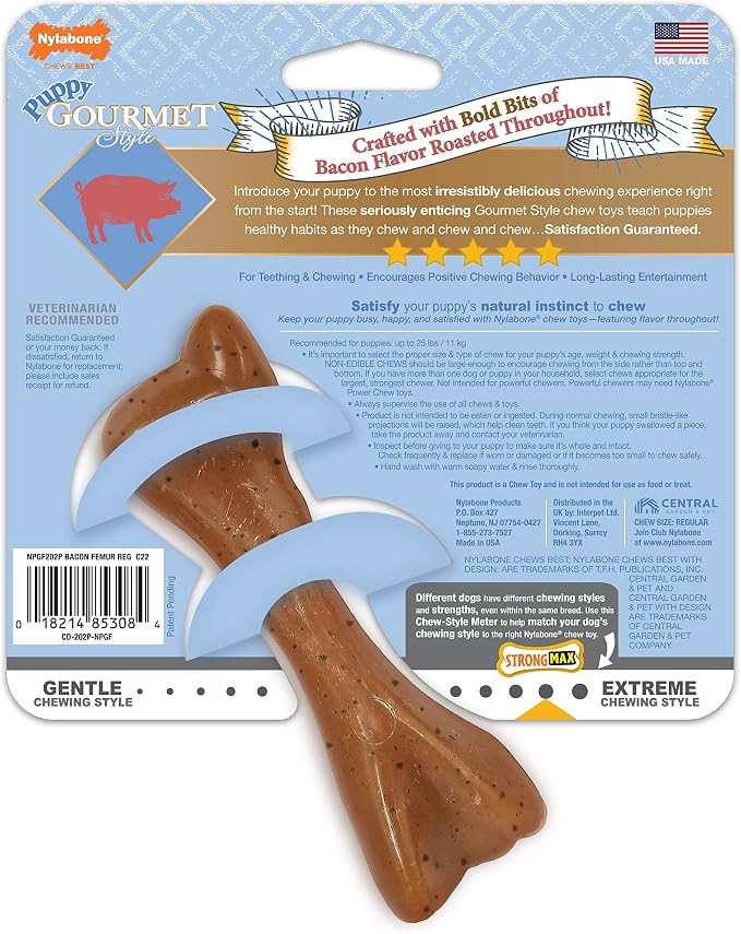 Nylabone Gourmet Style Femur Bone Strong Chew Toy - Image 9