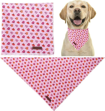 Halloween Pumpkin Dog Bandana, Halloween Triangle Bid Scarf - Image 2