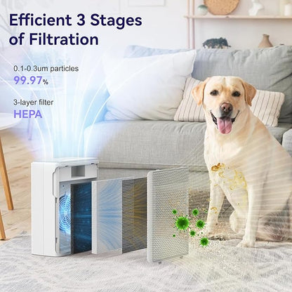Air Purifiers for Home Pets Covers Up to 1500 Sq Ft, H13 Hepa Filter - Image 4