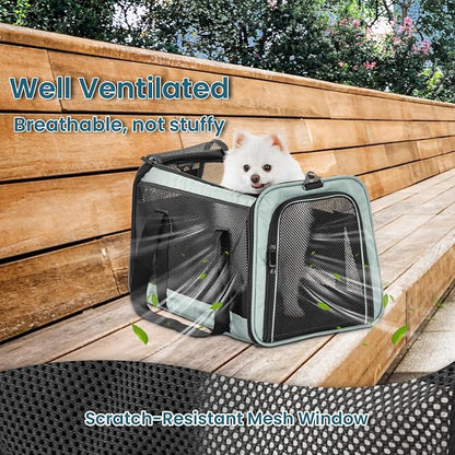 19 x 12 x 12 Large Cat Car Carrier – Roomy Escape-Proof Cat Car Seat - Image 5