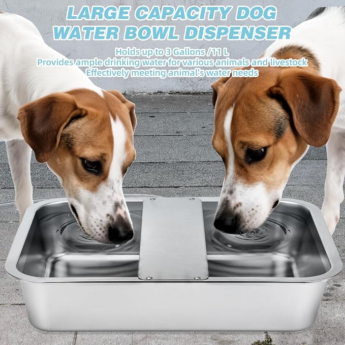 3 Gallon Automatic Dog Water Dispenser, Large Dog Water Bowl Dispenser - Image 6