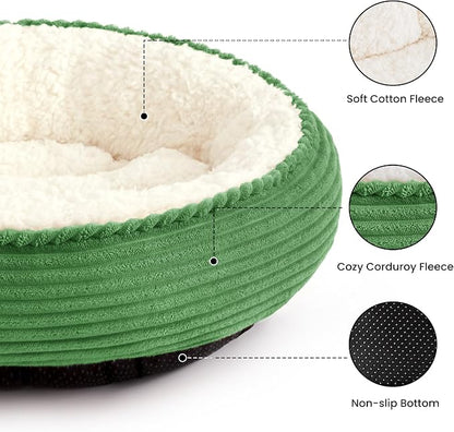 Love's cabin Round Donut Cat and Dog Cushion Bed, 25in Pet Bed - Image 2