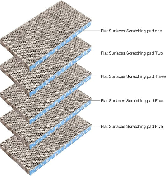 5 Packs in 1 Cat Scratch Pad, Cat Scratcher Cardboard, Reversible, Durable - Image 2