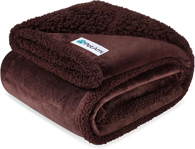 PetAmi Waterproof Dog Blanket for Small Medium Dog Puppy Cat Throw for Couch by PetAmi
