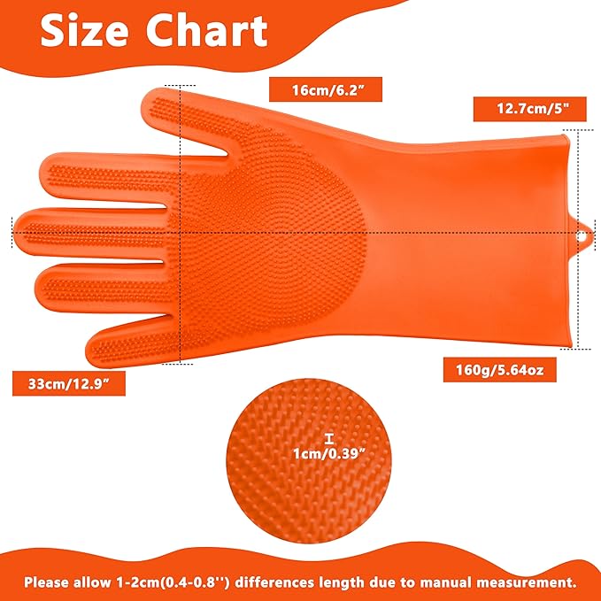 Pet Grooming Gloves—Heat Resistant Dog Washing Gloves - Image 2