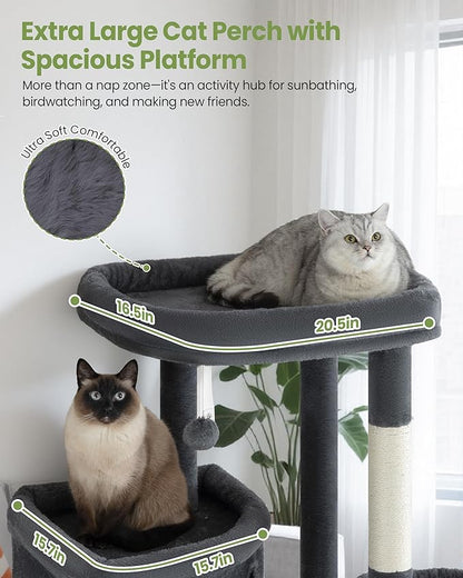 Extra Large Cat Tree, 84 Inch XXL Giant Cat Tower - Image 2