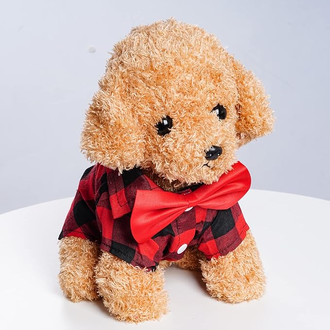 Tongcloud 3 Pack Plaid Puppy Cat Shirt - Image 5