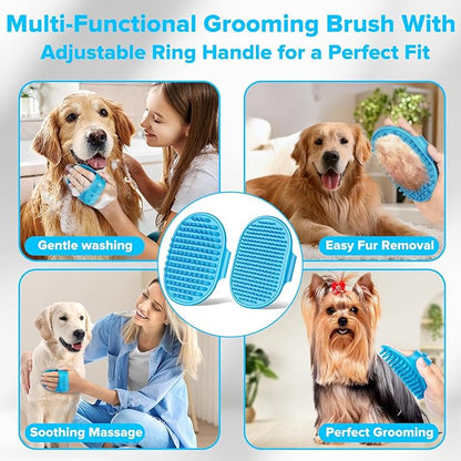 6PCS Pet Grooming Kit for Dogs, Cats and Horses | Dog Washing Gloves | Dog Bath - Image 5