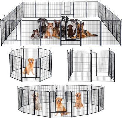 Dog Playpen, Portable Outdoor Dog Fence, Dog Playpen by XDPET