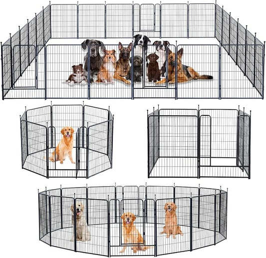 Dog Playpen, Portable Outdoor Dog Fence, Dog Playpen by XDPET
