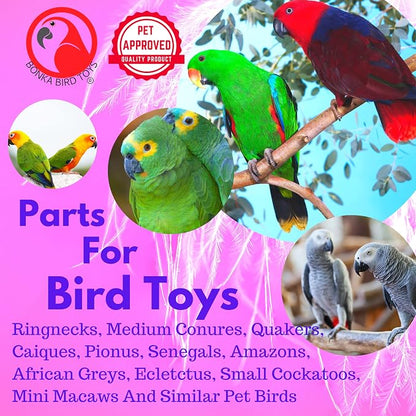 Bonka Bird Toys 3893 Natural Mahogany Sliced Pods Chew Toys, Durable Bird-Safe - Image 7