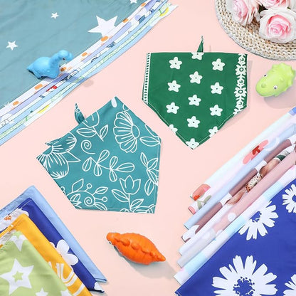 150 Pcs Boho Dog Bandanas Bulk Pet Bibs Colorful Triangle Scarf Pet Boho - Image 4